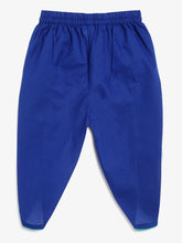 Load image into Gallery viewer, Campana Girls Asmi Dhoti Set - Flower Bud Print - Teal & Ink Blue
