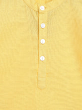 Load image into Gallery viewer, Campana Boys Amias Popover Shirt - Solid Textured - Sunny Yellow