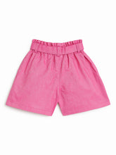 Load image into Gallery viewer, Campana Girls Luna Solid Shorts - Deep Pink Chambray