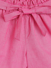Load image into Gallery viewer, Campana Girls Luna Solid Shorts - Deep Pink Chambray
