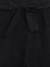 Load image into Gallery viewer, Campana Girls Chelsea 100% Cotton Culottes Trousers with Belt - Black