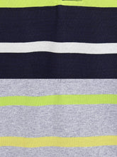 Load image into Gallery viewer, Campana Boys Pack of Two Striped Cotton Polo T-Shirts - Navy & Grey Melange