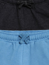 Load image into Gallery viewer, Campana Boys Larry Pack of 2 Shorts - French Blue + Charcoal