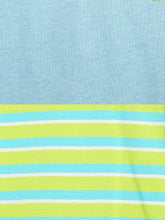 Load image into Gallery viewer, Campana Boys Jordan Pack of 2 Round Neck T-Shirts - Turquoise Stripe + Ice Blue Mel