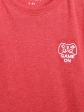 Load image into Gallery viewer, Campana Boys Jordan Pack of 2 Round Neck T-Shirts - Navy Stripe + Coral Red Mel