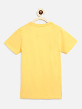 Load image into Gallery viewer, Campana Boys Jordan Pack of 2 Round Neck T-Shirts - Powder Blue Stripe + Lemon Yellow Mel