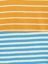 Load image into Gallery viewer, Campana Boys Pack of Two Kobe Striped Cotton T-Shirts - French Blue & Tuscan Yellow