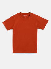 Load image into Gallery viewer, Campana Boys Luis Pack of 2 Short Sleeve Pure Cotton T-Shirts - Rust Orange & Blue