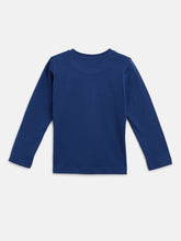 Load image into Gallery viewer, Campana Boys Luciano Pack of 2 Full Sleeves Pure Cotton T-Shirts - Rust Orange & Blue