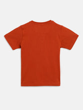 Load image into Gallery viewer, Campana Boys Alan Pack of 2 Pure Cotton Henley T-Shirts - Blue & Rust Orange