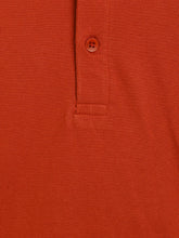 Load image into Gallery viewer, Campana Boys Alexander Full Sleeves Pure Cotton Henley T-Shirt - Rust Orange