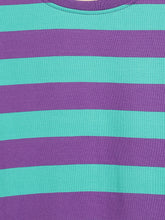 Load image into Gallery viewer, Campana Girls Lily Long Sleeves Striped T-Shirt - Purple & Green