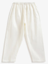 Load image into Gallery viewer, Campana Boys Mrinal Button Down Kurta Pyjama Set - Sequin Embroidery - Light Blue &amp; White
