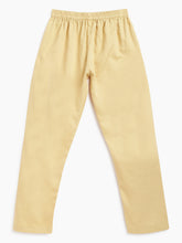 Load image into Gallery viewer, Campana Boys Mrinal Button Down Cotton Kurta Pyjama Set - Floral Print - Red &amp; Beige
