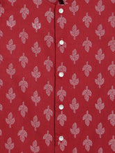 Load image into Gallery viewer, Campana Boys Mrinal Pure Cotton Dot Flower Print Print Kurta Pyjama Set - Maroon
