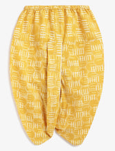 Load image into Gallery viewer, Campana Boys Mehul Dhoti Kurta Set - Block Print - Yellow
