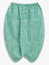 Load image into Gallery viewer, Campana Boys Mehul Cotton Dhoti Kurta Set - Bandhani Print - Teal Blue
