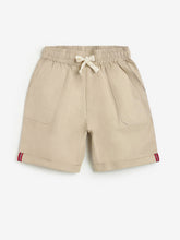 Load image into Gallery viewer, Campana Boys Woven Cotton Elastane Pull On Shorts - Brown
