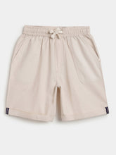 Load image into Gallery viewer, Campana Boys Woven Cotton Elastane Pull On Shorts - Beige
