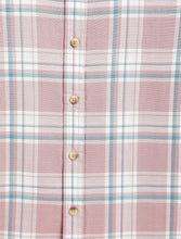 Load image into Gallery viewer, Campana Boys Wilson 100% Cotton Checked Shirt - Dusty Pink &amp; White
