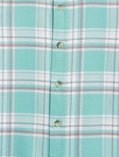 Load image into Gallery viewer, Campana Boys Wilson 100% Cotton Checked Shirt - Soft Blue &amp; White
