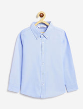 Load image into Gallery viewer, Campana Boys Solid Full Sleeves Pure Cotton Oxford Shirt - Light Blue

