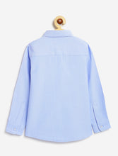 Load image into Gallery viewer, Campana Boys Solid Full Sleeves Pure Cotton Oxford Shirt - Light Blue
