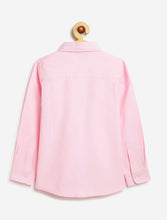 Load image into Gallery viewer, Campana Boys Solid Full Sleeves Pure Cotton Oxford Shirt - Light Pink
