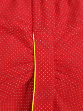 Load image into Gallery viewer, Campana Boys Bansi Dhoti Kurta Set - Floral Jaal Print - Yellow &amp; Red

