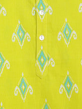 Load image into Gallery viewer, Campana Boys Bansi Dhoti Kurta Set - Diamond Print - Lime Green &amp; Blue
