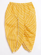 Load image into Gallery viewer, Campana Boys Mehul Dhoti Kurta Set - Geometric Print - Off White &amp; Yellow
