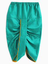 Load image into Gallery viewer, Campana Boys Mehul Dhoti Kurta Set - Paisley Floral Embroidery - Yellow &amp; Teal
