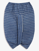 Load image into Gallery viewer, Campana Boys Bansi Dhoti Kurta Set - Ikat Print - Teal &amp; Navy Blue
