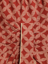 Load image into Gallery viewer, Campana Boys Bansi Ikat Floral Printed Cotton Kurta Dhoti Set - Maroon &amp; Beige
