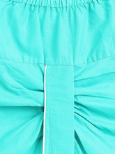 Load image into Gallery viewer, Campana Boys Bansi Pure Cotton Kantha Block Print Dhoti Kurta Set - White &amp; Turquoise
