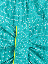 Load image into Gallery viewer, Campana Boys Bansi Pure Cotton Bandhani Printed Dhoti Kurta Set - Lime Green &amp; Turquoise Blue
