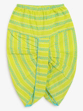 Load image into Gallery viewer, Campana Boys Bansi Dhoti Kurta Set - Small Block Print - Turquoise &amp; Lime Green
