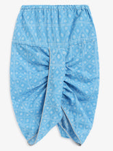 Load image into Gallery viewer, Campana Boys Bansi Gota &amp; Pintuck Dhoti Kurta Set - Blue &amp; Grey

