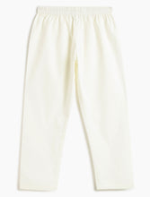 Load image into Gallery viewer, Campana Boys Palash Pure Cotton Blockprint &amp; Kanthawork Kurta Pyjama Set - Yellow &amp; White
