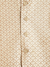 Load image into Gallery viewer, Campana Boys Nishant Kurta Set with Jacket - Foil Print - Gold &amp; Pink
