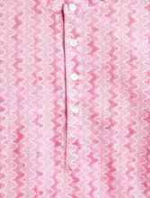 Load image into Gallery viewer, Campana Boys Nishant Kurta Pyjama with Jacket Set - Floral &amp; Geometric Print - Light Purple
