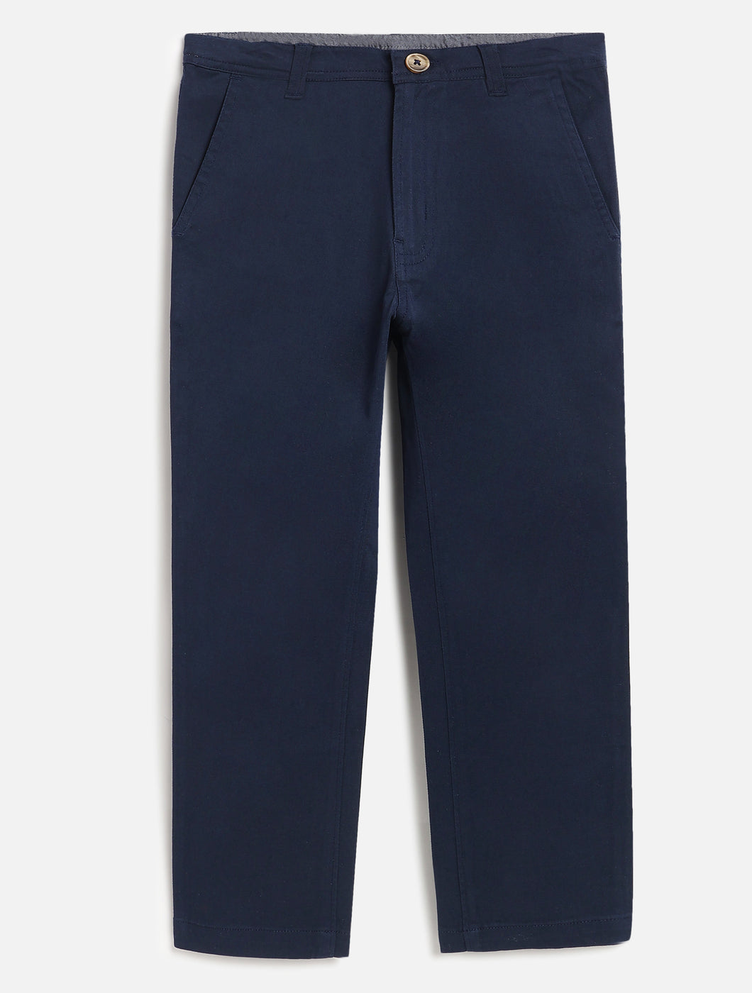 Campana Boys Rio Cotton Elastane Twill Chino Pants - Navy Blue