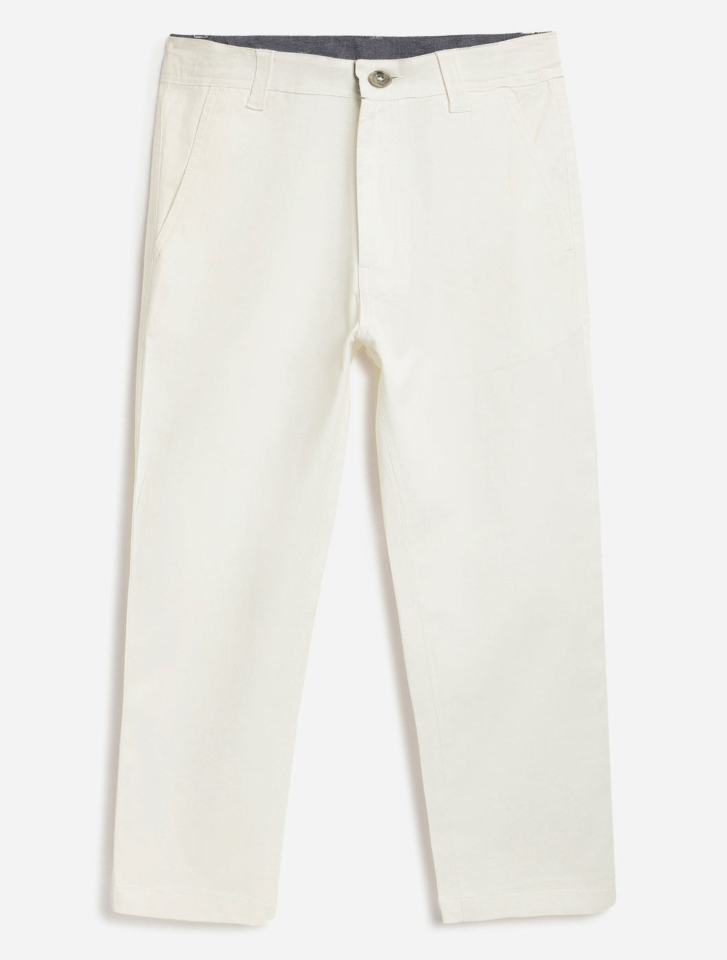 Campana Boys Rio Cotton Elastane Twill Chino Pants - White