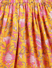 Load image into Gallery viewer, Campana Girls Papiha Lehenga Choli Set - Floral Print - Yellow &amp; Pink

