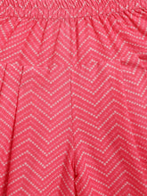 Load image into Gallery viewer, Campana Girls Kiran Kurti with Patiala Dhoti &amp; Dupatta - Paisley &amp; Bandhej Print - Lime &amp; Pink
