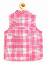 Load image into Gallery viewer, Campana Girls Vickie 100% Cotton Checked Shirt Style Top - Pink
