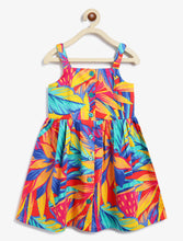 Load image into Gallery viewer, Campana Girls Lisa Bohemian Flared Dress - Colour Burst -  Multicolour
