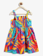 Load image into Gallery viewer, Campana Girls Lisa Bohemian Flared Dress - Colour Burst -  Multicolour
