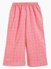 Load image into Gallery viewer, Campana Girls Udita Tunic &amp; Culottes Set - Floral Print - Off White &amp; Pink

