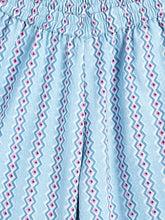 Load image into Gallery viewer, Campana Girls Udita Pure Cotton Anaar Print Tunic with Palazzo Set - Light Blue &amp; Purple
